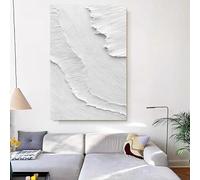 Genérico Cuadros Abstractos Modernos, Decoración De Pared Artística 100% Pintada A Mano, Obra De Arte Con Textura, Olas Del Mar, Pinturas Al Óleo Sobre Lienzo, Obra De Arte Estética Original Si
