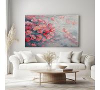 Genérico Cuadros de Arte Flores Lienzos Cuadro Estilo Óleo Decoración Pared Cuadro Para Salon Dormitorio 120 x 60 cm Sin Marco