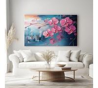 Genérico Cuadros de Arte Pétalos Vegetales Lienzos Cuadro Estilo Fantástico Decoración Pared Cuadro Para Salon Dormitorio 120 x 60 cm Sin Marco