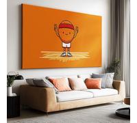 Genérico Cuadros Decoracion con Marco Personaje De Baloncesto De Dibujos Animados 100x75cm Lienzo Canvas Pared 3D, Cuadro Decorativo para Salon Dormitorio Baño Cocina Pasillo, Decoracion Hogar