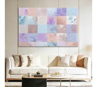 Genérico Cuadros Decoracion con Marco Rompecabezas de plantas y flores 70x50cm Lienzo Canvas Pared 3D, Cuadro Decorativo para Salon Dormitorio Baño Cocina Pasillo, Decoracion Hogar