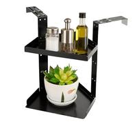 Genérico Cubicle Shelf - Metal, 11.02x8.47in Shelf Organizer Height-Adjustable | Hook-Attached Wall Storage Rack, Office Wall Shelfes For, Home, Bathroom, Kitchen, and Bedroom