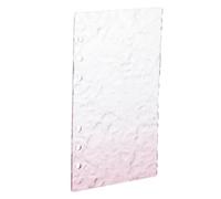Genérico Cubierta Acrílica Rosa Ligera y Protectora para Carpeta de 6 Anillas Diseño Ondulado Adecuado para Trabajo y Viaje