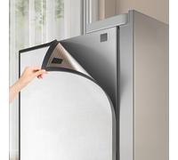 Genérico Cubierta Aislante térmica para refrigerador - Película Aislante Vertical para congelador, Protector térmico de Papel de Aluminio Reutilizable con Adhesivo magnético, fácil instalación (adhes