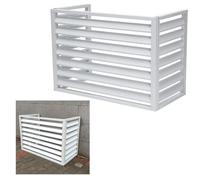 Genérico Cubierta de Aluminio Premium para Aire Acondicionado y Bomba de Calor, Protector de Valla Exterior, Cubierta Blanca Independiente (110 x 60 x 80 cm / 43,3 x 23,6 x 31,5 Pulgadas) para protec