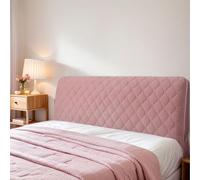 Genérico Cubierta de cabecera de Terciopelo elástico Todo Incluido Funda de cabecera Universal con protección Acolchada para Cama Individual/Doble/King,B,240cm