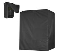 Genérico Cubierta de Jaula pájaros | Mascotas Tela Oxford Impermeable Ventible Buenas Noches Lavables Polvo Polvo Transpirable liviano Lavable en Negro para la Mascota cucatiel Canary Lovebird Pet