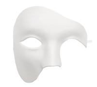Genérico Cubierta de media cara,Cubierta de cara fantasma vintage Media Disfraz de fantasma ajustable y cómodo para carnaval, mascarada, boda, de disfraces