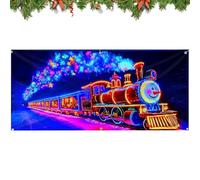 Genérico Cubierta De Navidad para Garaje,Suministros para Fiestas con Luces LED Decorativas Festivas De Interior | Estandarte Decorativo para Puerta De Garaje,para Casa, Fiesta, Patio, Muro, Porche