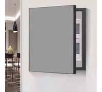 Genérico Cubierta De Panel Eléctrico, Decoración De Caja De Medidor Oculta, Material Impermeable De Marco De PS, Instalación De Clavos Sin Dejar Rastro (Grey 40 x 50cm (15 3/4 x 19 3/4))