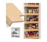 Genérico Cubierta de Rejilla for despensa, Revestimiento de PVC con Apariencia de Madera, Cubiertas for estantes (no de Madera)(2pcs,35x12x2in/89x30x5cm)