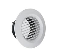 Genérico Cubierta De Ventilación - Rejilla De VentilaciónDe Soffito ABS con Malla Anti-Moscas Incorporada | Ventilación Montaje En Pared Y Techo para Baño, Cocina, Oficina | Múltiples Diámetros