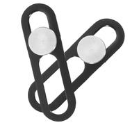 Genérico Cubierta Deslizante para Cámara de Celular 2 Unidades Protección de Privacidad para Webcam Compatible con iPhone 15/15 Plus Aleación de Aluminio y Plástico Color Plateado