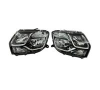 Genérico Cubierta Lente Faro Para Dacia Para Duster 2013-2017 Piezas Repuesto Para Automóvil Traje Completo Impermeable 260605020r Faro Delantero Lado Izquierdo Y Derecho Juego Reparación Faro(Pair)