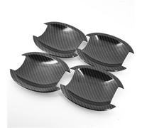 Genérico cubierta manija puerta Cubiertas Cromadas De Fibra Carbono Para Manija Puerta Coche, Accesorios, Pegatinas, Calcomanía Decorativa Para Para Nissan Para Tiida C11 2004-2011(Bowl)