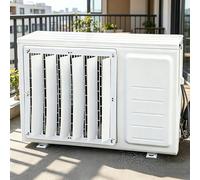 Genérico Cubierta para Aire Acondicionado Exterior: Rejillas deflectoras de Acero Inoxidable, Protector contra el Viento para Bombas de Calor, Rejilla antiviento, protección Impermeable para la unida