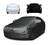 Genérico Cubierta para Coche Antigranizo para Tiguan Allspace, Anti-Granizo Cubierta del Vehículo Tela Oxford Gruesa Funda de Coche Exterior Personalizada(Black)