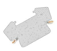 Genérico Cubierta Parabrisas Coche Invierno - Protección Magnética Plegable, Nieve Vehículo | Media Funda Gruesa Lámina Aluminio, Anti Escarcha Hielo Polvo Y UV, Universal para Auto SUV