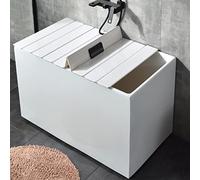 Genérico Cubierta Plegable para bañera, Bandeja para bañera, Cubierta térmica para bañera con Soporte de Almacenamiento. Bandeja Plegable para bañera con Cubierta Aislante a Prueba de Polvo, Tabla de