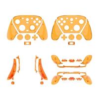 Genérico Cubierta Protectora Adecuada para GameSir G7 Pro, Funda Transparente para Mando de Juegos, Versión para PC, Panel de Repuesto Minimalista, Accesorios para Juegos (Transparent orange)
