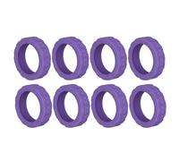 Generico Cubierta Protectora de Rueda de Equipaje, Cubierta de Ruedas de 8 Piezas Cubierta de Viaje para baños de Rueda, Cubierta de Ruedas para al Alcance de la Mano, sin rumo, Violeta,