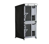 Generico Cubierta refugio para gatos exterior - 160 x 84 x 181 cm | Amplia protección integral resistente | protectora para gatos - para balcón, jardín, terraza, residencial o garaje