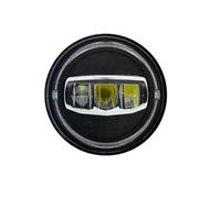Genérico Cubierta Transparente Lente Faro Para Land Para Rover Para Defender 90 Y 110 Coche Camión Más Motocicleta Faro Led 7 Pulgadas DRL Halo Ámbar Luz Giro(One PCS)