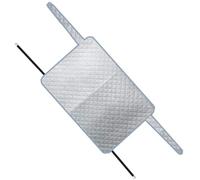 Generico Cubierta trasera para la nieve de aluminio de 2 capas con cierre magnético e imán invisible, protección contra heladas y vehículos utilitarios al aire libre