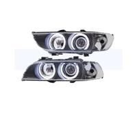 Genérico Cubiertaconjunto Faro Coche Para Serie 5 E39 1997-2003 Faro Delantero Luz Señal Giro Un Par Parachoques Carcasa Lámpara Coche(Yellow 1 Pair)