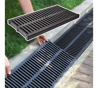 Genérico Cubiertas de Drenaje de Zanja Paneles de Drenaje Antideslizantes para Exteriores con Rejillas Cubiertas Impermeables para Canalones de Lluvia para Cocinas y Alcantarillados,500 * 300 * 20mm