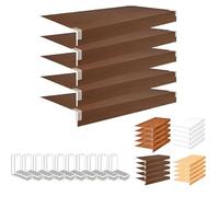 Genérico Cubiertas de Rejilla metálica para estantes de despensa, 58 x 46 x 5 cm - Cubiertas duraderas de Nogal para estantes, Ideales para el hogar y la Oficina. Prolongan la Vida útil de los estant
