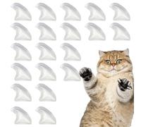 Genérico Cubiertas para Garras de Gato - Protectores de Uñas y Transparentes, Tapas de Uñas Transparentes para Gatitos y Gatos Adultos | Consejos para Proteger de Arañazos para Mascotas de Interi