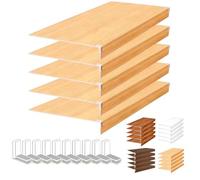 Genérico Cubiertas Resistentes a la Humedad para estantes de Alambre de 45 x 9 x 2 Pulgadas - Revestimientos duraderos para estantes de despensa y Armario, fáciles de Cortar e Instalar, Cubiertas de