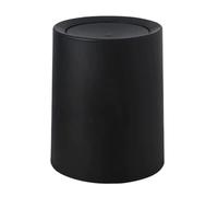 Genérico Cubo Basura Baño - Recipiente Cosmética | Papelera Tapa Basculante | Doble Pared Lisa, para Hogar Salón Oficina, 31.5x26x24cm ABS