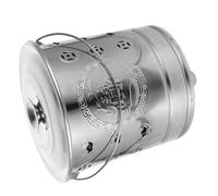 Genérico Cubo de Acero Inoxidable Plata para Quemar Papel y Dinero, portátil con Resistencia a Altas temperaturas, Ideal para ofrendas y plegarias