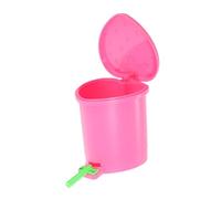 Genérico Cubo De Basura con Forma De Fresa Mini Papelera De Plástico Rosa Contenedor De Residuos Decorativo Adecuado para Escritorio y Baño Fácil De Limpiar Apto para Niños y Reducidos