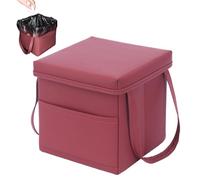 Genérico Cubo De Basura Para Automóvil,Contenedor Organizador De Residuos De Piel PU,Contenedor De Basura Para Coche - Para Vehículo Hogar Dormitorio Niños Adultos Camión Interior Mujeres Hombres