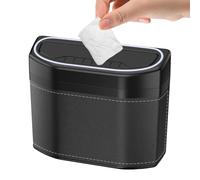 Genérico Cubo De Basura Para Coche - Organizador De Basura Con Luz Para Automóvil - Cubo De Residuos Antiolores Para Viajes Caravanas Furgonetas Camiones Barcos Taxis