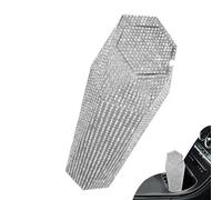 Generico Cubo de basura para coche - Papelera con tapa para interiores con cristales, contenedor de residuos para coche | Para camping, viaje, viaje, camión, SUV, furgoneta, autocaravana, guía de