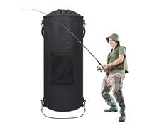 Genérico Cubo De Basura Para Playa | Cubo De Basura Para Autocaravana - Bolsa Impermeable Plegable Con Cierre De Cordón 41-57 Litros Para Camping, Camiones, Náutica Y Actividades Exteriores