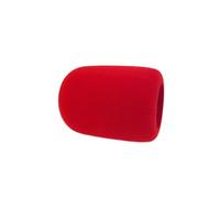 Genérico Cubre micrófono de Espuma Lavable para JBL PartyBox Encore y Encore2 - Protector antiviento y antisaliva - Ajuste Universal de 38mm para micrófonos inalámbricos de Mano (Rojo)
