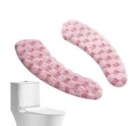 Generico Cubreasiento de inodoro grueso y elástico - Cubre toallero WC, lavable y reutilizable con gancho y de doble cara, para cómoda, dormitorio doméstico, apartamento, hotel