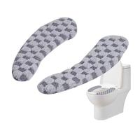 Generico Cubreasiento de inodoro grueso y elástico - Cubre toallero WC, lavable y reutilizable con gancho y de doble cara, para cómoda, dormitorio doméstico, apartamento, hotel