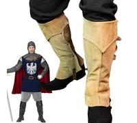 Genérico Cubrebotas Renacimiento - Cubrebotas De Ajustables | Accesorios De Ropa para Hombres para Gótico Escenario Actuación Escuela Cosplay Otoño Hoguera Foto Vacaciones Festival