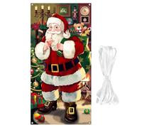 Genérico Cubrepuertas Navideño Decoración con Estampado De Santa Claus,Cubrepuerta para Fiestas - Fondo Navideño para Entrada De Apartamento Escuela Hogar Habitación Infantil Fiestas Tienda