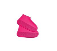 Genérico Cubrezapatos de silicona impermeables S/M/L Botas lluvia antideslizantes reutilizables Protector zapatillas unisex Apto para días lluviosos(Rose red,S(26-34))