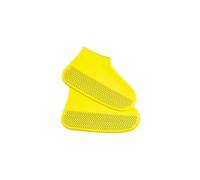 Genérico Cubrezapatos de silicona impermeables S/M/L Botas lluvia antideslizantes reutilizables Protector zapatillas unisex Apto para días lluviosos(Yellow,S(26-34))