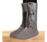Generico Cubrezapatos para la lluvia - Comodidad para todo el día reutilizable - Cubrezapatos impermeables para lluvia | Para nieve barro invierno verano viaje jardinería patio trabajo playa, gris, M