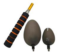 Genérico Cuchara para Lanzar Cebo De - Mango De 19-76 Cm, Cuchara para Lanzar, Herramienta De Al Aire Libre Característica | Agarre De Espuma Antideslizante, Cucharas De Acero Inoxidable, Cabeza Gr