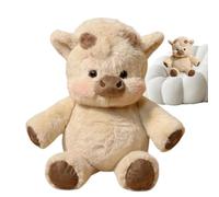 Genérico Cuddle Toy, Giant Huggable Dairy Cow Doll, Polyester Filling, Gentle Weighted Calming Effect, Adorable Shelves Display Decor, Sleep Companion Pillow, Adult Stress Relief PAL